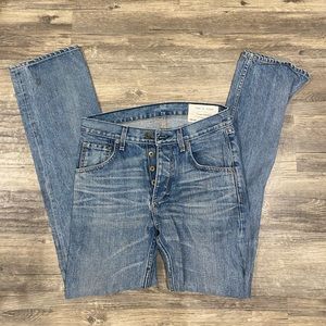 Rag & Bone Mens Button Fly Straight Fit Jeans RB11X